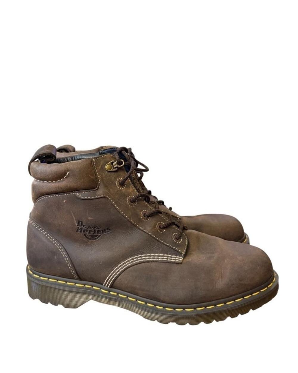 Dr Martens 6 Eye Combat Boot Brown Leather Men US size 13